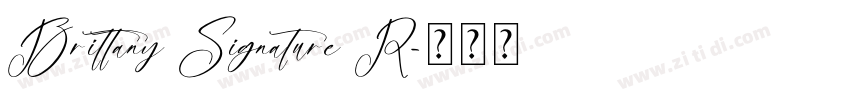 Brittany Signature R字体转换